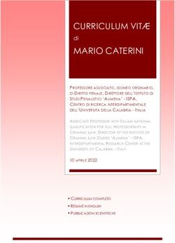 CURRICULUM VIT&AElig; di - Universit&agrave; della Calabria