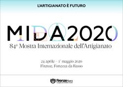 84a Mostra Internazionale dell'Artigianato - L'ARTIGIANATO &Egrave; FUTURO - 24 aprile - 1 maggio 2020 Firenze, Fortezza da Basso - Mostra ...