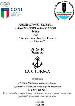FEDERAZIONE ITALIANA CANOTTAGGIO SEDILE FISSO