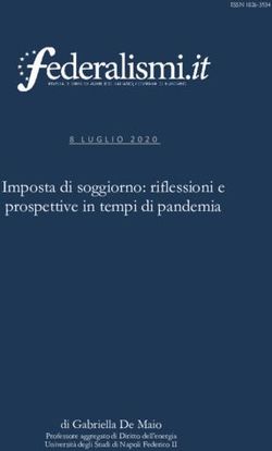 Imposta di soggiorno: riflessioni e prospettive in tempi di pandemia - di Gabriella De Maio