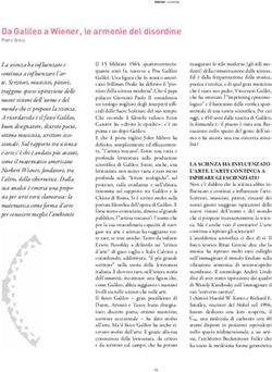 Da Galileo a Wiener, le armonie del disordine