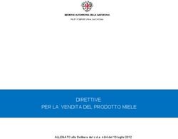 DIRETTIVE PER LA VENDITA DEL PRODOTTO MIELE - ALLEGATO alla Delibera del c.d.a. n.94 del 13 luglio 2012