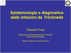 Epidemiologia e diagnostica delle infezioni da Trichinella - Edoardo Pozio Laboratorio di Referenza per i Parassiti - Alimenti & Salute