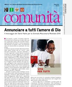 Comunità Annunciare a tutti l'amore di Dio - Il messaggio del Santo Padre per la Giornata Missionaria Mondiale 2016 - don Egidio Todeschini