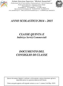 ANNO SCOLASTICO 2014 - 2015 CLASSE QUINTA E
