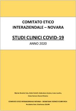 STUDI CLINICI COVID-19 - COMITATO ETICO INTERAZIENDALE - NOVARA - Comitato Etico Interaziendale Novara