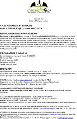 CANSIGLIO RUN 4 EDIZIONE PIAN CANSIGLIO (BL) 16 GIUGNO 2019 REGOLAMENTO E INFORMAZIONI