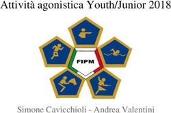 Attività agonistica Youth/Junior 2018 - Simone Cavicchioli - Andrea Valentini
