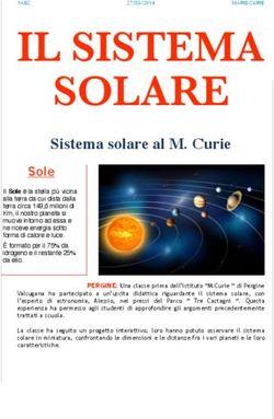 IL SISTEMA SOLARE Sistema solare al M. Curie