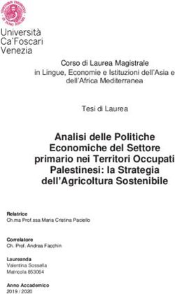 Analisi delle Politiche Economiche del Settore primario nei Territori Occupati Palestinesi: la Strategia dell'Agricoltura Sostenibile