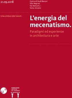 L'energia del mecenatismo - Paradigmi ed esperienze in architettura e arte 21.09.2018 - Elisa Bortoluzzi Dubach