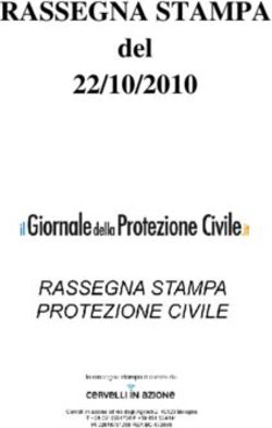 RASSEGNA STAMPA del 22/10/2010 - Giornale protezione civile