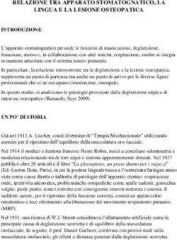 RELAZIONE TRA APPARATO STOMATOGNATICO, LA LINGUA E LA LESIONE OSTEOPATICA