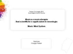 Musica e musicoterapia Basi scientifiche e applicazioni in neurologia Music Mind System - Relatore Giorgio Fabbri