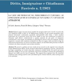 Diritto, Immigrazione e Cittadinanza Fascicolo n. 2/2021
