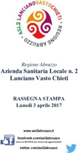 Azienda Sanitaria Locale n. 2 Lanciano Vasto Chieti - RASSEGNA STAMPA Lunedì 3 aprile 2017