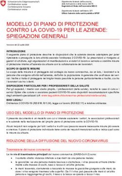 MODELLO DI PIANO DI PROTEZIONE CONTRO LA COVID-19 PER LE AZIENDE: SPIEGAZIONI GENERALI