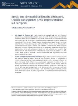 NOTA DAL CSC Numero 01/19 - 16 gennaio 2019 - Brexit, tempi e modalità di uscita più incerti. Quali le conseguenze per le imprese italiane ed ...