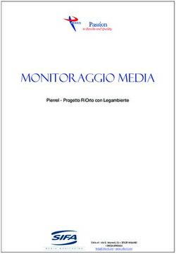 MONITORAGGIO MEDIA PIERREL - PROGETTO RIORTO CON LEGAMBIENTE - PIERREL SPA
