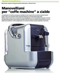 Manovellismi per "coffe machine" a cialde - Quaderni di progettazione - Nuovamacut