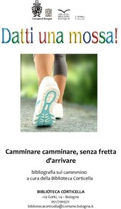 Camminare camminare, senza fretta d'arrivare - BIBLIOTECA CORTICELLA bibliografia sul cammmino