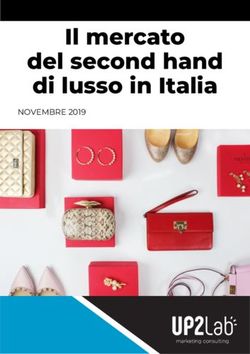 Il mercato del second hand di lusso in Italia - NOVEMBRE 2019 - Up2lab