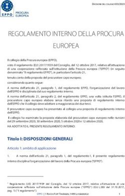 REGOLAMENTO INTERNO DELLA PROCURA EUROPEA