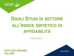 DAGLI STUDI DI SETTORE ALL'INDICE SINTETICO DI AFFIDABILITÀ - DATI CHE CREANO - CNA Pisa