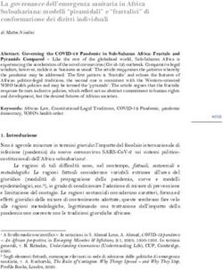La governance dell'emergenza sanitaria in Africa Subsahariana: modelli "piramidali" e "frattalici" di conformazione dei diritti individuali