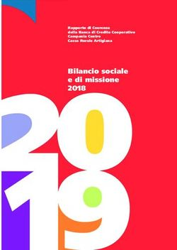 Bilancio sociale e di missione 2018 - Rapporto di Coerenza della Banca di Credito Cooperativo Campania Centro Cassa Rurale Artigiana - Banca ...