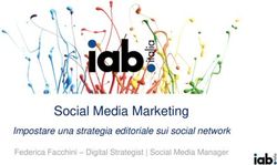 Social Media Marketing - Impostare una strategia editoriale sui social network Federica Facchini - Digital Strategist | Social Media Manager - IAB ...