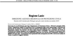 Regione Lazio DIREZIONE AGENZIA REGIONALE DI PROTEZIONE CIVILE