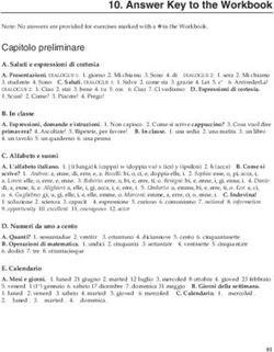 Answer Key to the Workbook