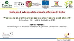 Strategie di sviluppo del comparto officinale in Sicilia "Produzione di aromi naturali per la conservazione degli alimenti" - CSEI ...