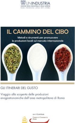 GLI ITINERARI DEL GUSTO - Viaggio alla scoperta delle produzioni enogastronomiche dell'area metropolitana di Roma