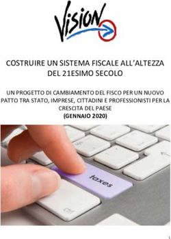 COSTRUIRE UN SISTEMA FISCALE ALL'ALTEZZA DEL 21ESIMO SECOLO - (GENNAIO 2020) UN PROGETTO DI CAMBIAMENTO DEL FISCO PER UN NUOVO - Vision | think tank