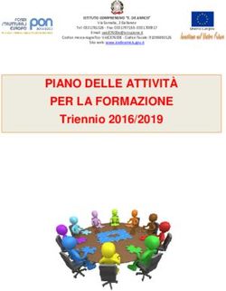 PIANO DELLE ATTIVITÀ PER LA FORMAZIONE - Triennio 2016/2019