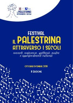 Palestrina il attraverso i secoli concerti, conferenze, spettacoli, mostre - DHI Rom