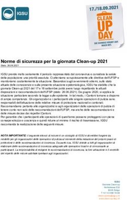 Norme di sicurezza per la giornata Clean-up 2021