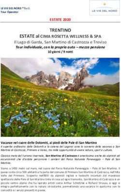 TRENTINO ESTATE al CIMA ROSETTA WELLNESS & SPA - Le Vie del Nord