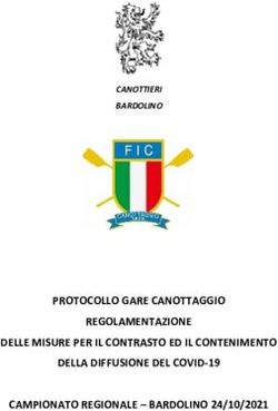 PROTOCOLLO GARE CANOTTAGGIO REGOLAMENTAZIONE DELLE MISURE PER IL CONTRASTO ED IL CONTENIMENTO DELLA DIFFUSIONE DEL COVID-19 CAMPIONATO REGIONALE ...