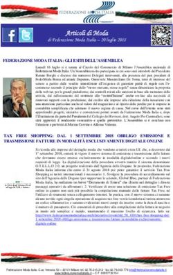 Articoli di Moda di Federazione Moda Italia - 20 luglio 2018 - primo incontro a ...