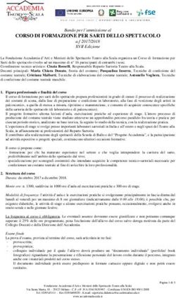 CORSO DI FORMAZIONE PER SARTI DELLO SPETTACOLO - Accademia Teatro Alla Scala