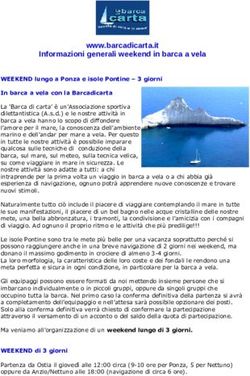 www.barcadicarta.it Informazioni generali weekend in barca a vela - La Barca di carta