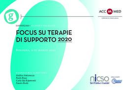 FOCUS SU TERAPIE DI SUPPORTO 2020 - Bologna, 9-10 marzo 2020 responsabili scientifici Andrea Antonuzzo Paolo Bossi Carla Ida Ripamonti Fausto ...