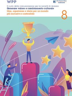 Generare valore e cambiamento culturale Idee, esperienze e storie per un mondo più inclusivo e sostenibile - Il ruolo della comunicazione per la ...