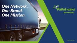 One Network. One Brand. One Mission - palletways.com - Trasporto Vino