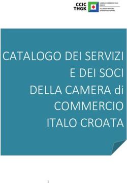 CATALOGO DEI SERVIZI E DEI SOCI - DELLA CAMERA di