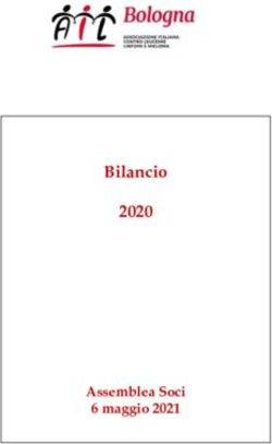 Bilancio 2020 - Assemblea Soci 6 maggio 2021 - AIL Bologna