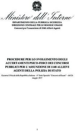 PROCEDURE PER LO SVOLGIMENTO DEGLI ACCERTAMENTI PSICO-FISICI DEI CONCORSI PUBBLICI PER L'ASSUNZIONE DI 1148 ALLIEVI AGENTI DELLA POLIZIA DI STATO